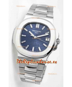 Patek Philippe Nautilus 5711 Edición 50 Aniversario Reloj a Espejo 1:1 Dial Azul Acero 904L