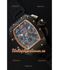 Richard Mille RM011-FM Felipe Massa Reloj con Caja de Cerámica color Negro, correa en color Negro