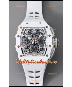 Richard Mille RM11-03 Cerámica Blanca/Titanio Reloj Réplica Calidad Suizo a Espejo 1:1