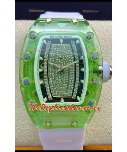 Richard Mille RM-07-02 Zafiro Verde Señoras Reloj Réplica a Espejo 1:1