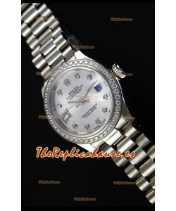 Rolex Datejust Ladies Star Diamonds Markers Reloj Suizo Réplica a Espejo 1:1 Movimiento CAL.2236
