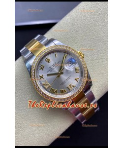 Rolex Datejust 126283RBR-0018 36MM Reloj Réplica Suizo a Espejo 1:1 Dial Plateado en 904L