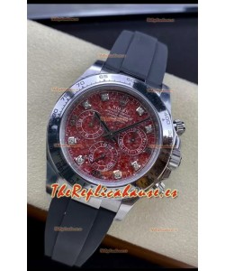 Rolex Cosmograph Daytona Grossular Rubellite Dial Original Movimiento Cal.4130 - Reloj Acero 904L
