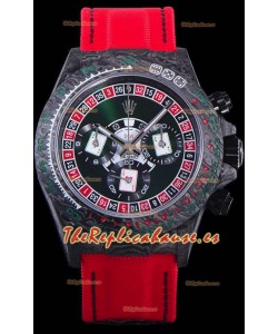 Rolex Daytona DiW NTPT Carbono Lucky Player Casino Reloj Réplica Suizo