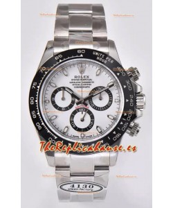 Rolex Cosmograph Daytona M116500LN Movimiento Original Cal.4130 - Reloj Acero 904L en Dial Blanco