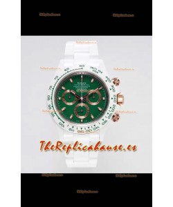 Rolex Daytona AET Remould Dial Verde Correa Totalmente en Cerámica Reloj en Movimiento Cal.4130