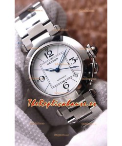 Pasha De Cartier Reloj Réplica Suizo Automático Calidad Espejo 1:1 32MM - White Dial