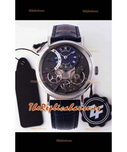 Breguet Tradition 7057BR/R9/9W6 Caja de Acero Dual Tourbillon Reloj Réplica Suizo