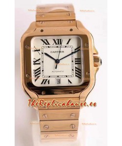 Cartier Santos De Cartier XL Reloj Réplica Suizo 1:1 Caja en Oro Rosado 40MM