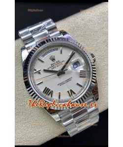 Rolex Day Date 228239-83419 Acero 904L 40MM - Dial Blanco Perla Reloj Calidad Espejo 1:1