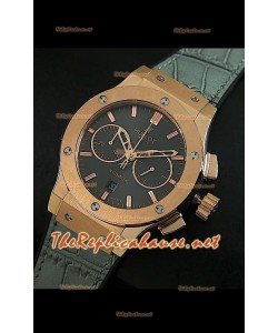Hublot Classic Fusion Swiss Watch, esfera gros, estuche en oro rosado