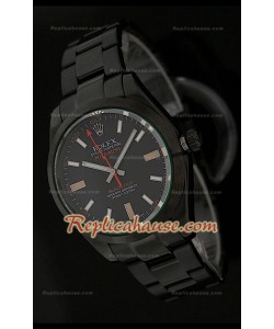 Réplica Reloj Suizo Rolex Edición Milgauss Blackout  con Esfera de color Negro