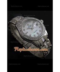 Rolex Daydate Reproducción Reloj Suizo con Esfera Madre Perla