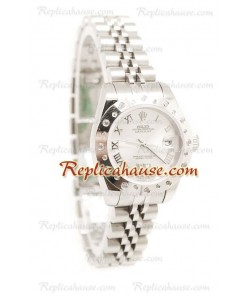 Reloj Rolex Réplica Datejust Silver para Dama