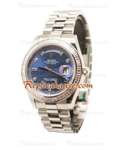 Rolex Day Date Silver Reloj Suizo