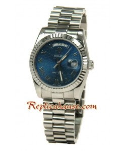Rolex Réplica Day Date-Silver Reloj