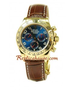 Rolex Réplica Daytona Cuero Suizo Reloj