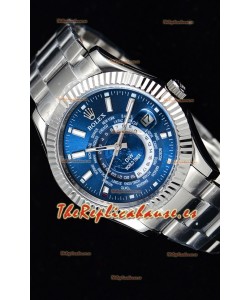Rolex SkyDweller Reloj Suizo en Caja de Acero - Edición DIW Dial Azul