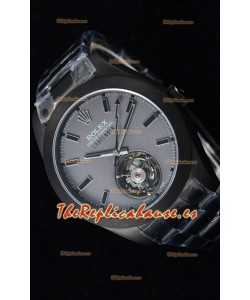 Rolex Milgauss LABELNOIR Tourbillon Reloj Réplica Suizo Caja revestida de PVD