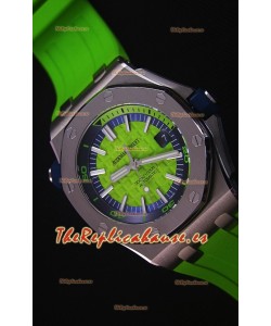 Audemars Piguet Royal Oak New Diver Reloj Replica Suizo a escala 1:1 Color Verde