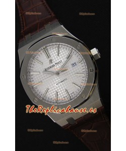 Audemars Piguet Royal Oak 41MM Dial Gris Correa de Piel - Reloj Réplica a Espejo 1:1 Última Edición