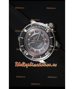 Blancpain 500 Fathoms Reloj Replica Suiza con Dial Gris de Carbon - Edicion Escala Espejo 1:1