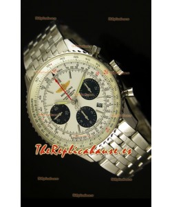 Breitling Navitimer 01 Reloj replica Suizo a Escala 1:1 Actualizado a 2017, Dial Blanco