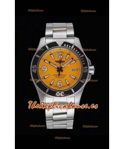 Breitling Superocean Automatic 44 Steel - Dial Amarillo Reloj Réplica a Espejo 1:1