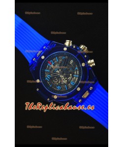 Hublot Big Bang Unico Blue Sapphire Reloj Replica de Cuarzo 45MM