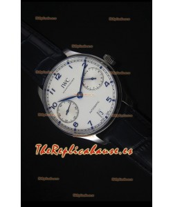 IWC IW500705 Portugieser Reloj Suizo Replica a escala 1:1 Dial Blanco - Versión 2016 Actualizada