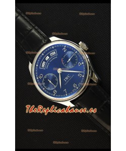 IWC Portugieser Annual Calender Midnight Blue IW503502 Reloj Replica a Espejo 1:1
