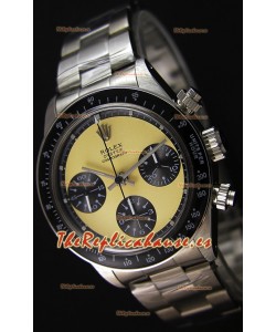 Rolex Daytona Vintage REF 6264 Off- Dial Blanco Reloj Réplica Suizo- Reloj de Acero 904L