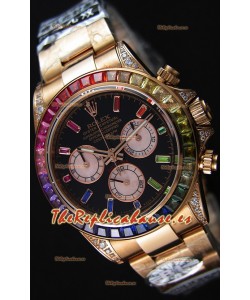 Rolex Cosmograph Daytona 116595RBOW Cal.4130 Movement - Reloj Acero 904L Oro Rosado a Espejo 1:1