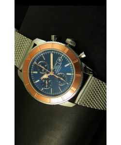 Breitling Super Ocean Reloj Suizo Cronógrafo, Dial Azul