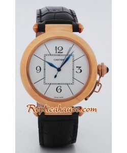 Cartier De Pasha Reloj Réplica - Oro Rosa Reloj