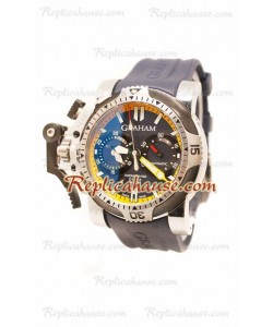 Réplica Graham Chronofighter Overtamaño Diver Reloj Suizo