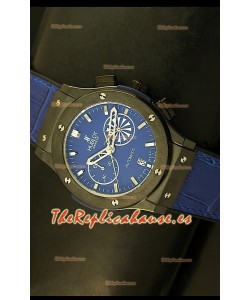 Hublot Classic Fusion Chrono, Reloj Réplica Japonés en Cuarzo, Dial en Azul