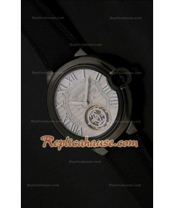 Ballon De Cartier Tourbilon Reloj Japonés en Carcasa de PVD
