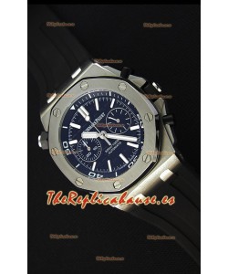 Audemars Piguet Royal Oak Offshore Reloj Réplica Cronógrafo de Cuarzo Suizo estilo Buzo con  Dial Negro