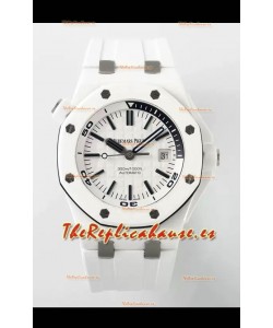 Audemars Piguet Royal Oak Offshore Cerámica Reloj Réplica Suizo a Espejo 1:1 Ultimate Dial Blanco Movimiento Cal.3102