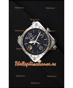 Bell & Ross BR03-93 GMT Reloj Réplica Suizo de Acero a espejo 1:1 Edición 42MM