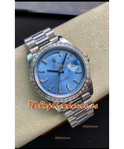 Rolex Day Date Presidential M228396TBR-0002 904L 40MM - Dial Azul Ice Reloj Calidad a Espejo 1:1