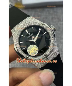Hublot Classic Fusion Edición Orlinski PAVE Dial Negro Reloj Réplica Suizo 40MM