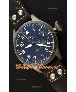 IWC Big Pilot's IW501004 Reloj Heritage Suizo en Titanio - Función Indicadora de Reserva de Energía - Réplica a Espejo 1:1