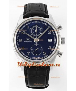 IWC Portugieser Cronógrafo Clasico IW390303 Dial Azul Reloj Réplica Suizo
