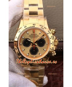 Rolex Cosmograph Daytona 116508 Oro Amarillo Movimiento Original Cal.4130 - Reloj de Acero Ultimate 904L Mejorado