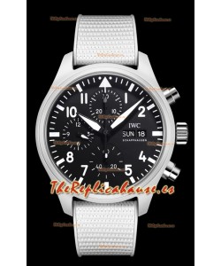 IWC Pilot's Chronograph Top Gun Cerámica IW389105 Reloj Réplica a Espejo 1:1 Dial Negro