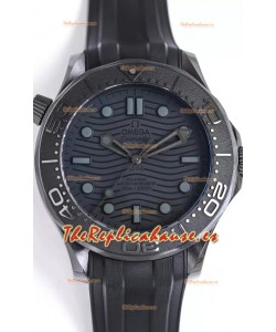 Omega Seamaster 300M "Negro Negro" Caja Cerámica Reloj Réplica Suizo Espejo 1:1