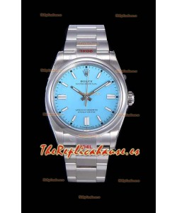 Rolex Oyster Perpetual REF#124300 41MM Movimiento Cal.3230 Réplica Suizo Dial Azul Acero 904L Reloj Réplica a Espejo 1:1