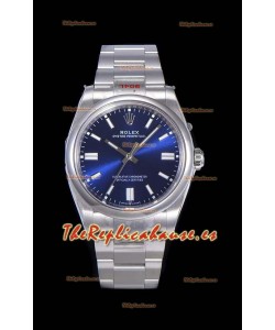 Rolex Oyster Perpetual REF#124300 41MM Movimiento Cal.3230 Réplica Suizo Dial Azul Oscuro Acero 904L Reloj Réplica a Espejo 1:1